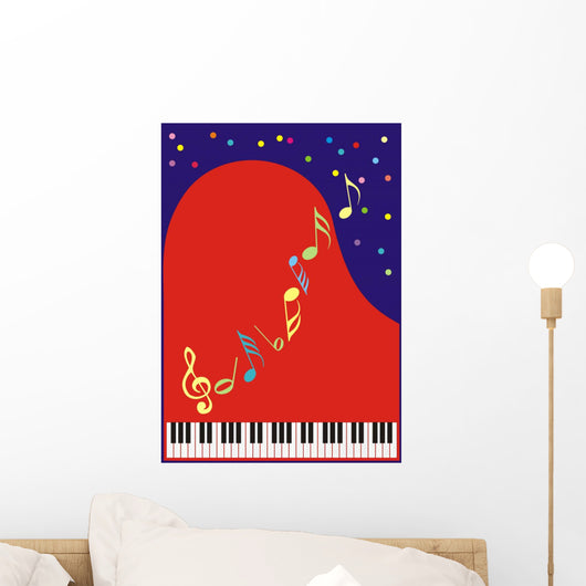 festive grand piano Wall Mural