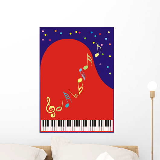 festive grand piano Wall Mural