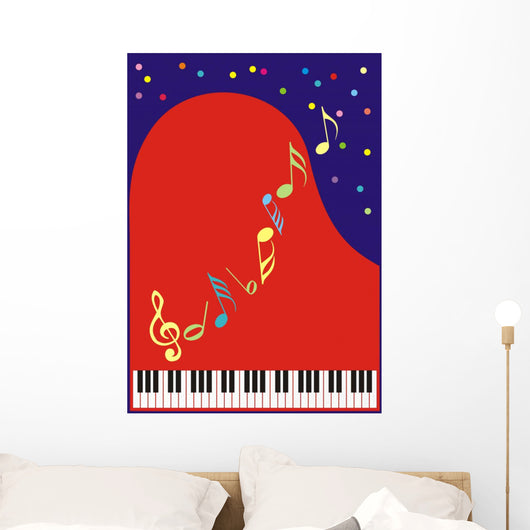 festive grand piano Wall Mural
