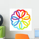 Rainbow connected hearts Wall Decal