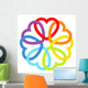 Rainbow connected hearts Wall Decal