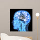 Intellectual thinker , Human xray with gears for brains Wall Mural