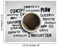 Coffee Cup Word Cloud Wall Decal