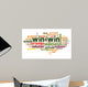 Win-win solution in word cloud Wall Decal