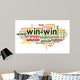 Win-win solution in word cloud Wall Decal