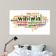Win-win solution in word cloud Wall Decal