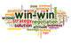Win-win solution in word cloud Wall Decal
