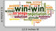 Win-win solution in word cloud Wall Decal