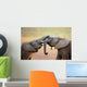 Elephants Touching Each Other Gently (greeting) Wall Mural