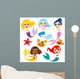 Cute Colorful Mermaids Wall Decal