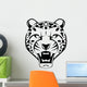 cheetah face Wall Decal