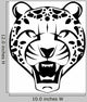 cheetah face Wall Decal