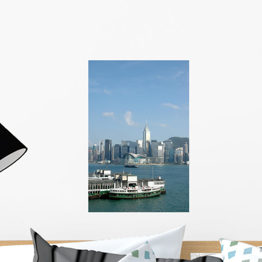 Victorial habor in Hong Kong Wall Mural