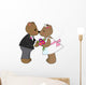 Teddy Wedding Wall Decal
