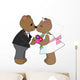 Teddy Wedding Wall Decal