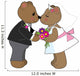 Teddy Wedding Wall Decal