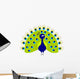 Peacock Cartoon Wall Decal
