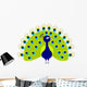 Peacock Cartoon Wall Decal