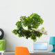 Green Leaf White with Wall Decal