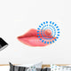 Close up of lips affected by herpes (cold sore) Wall Decal