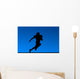 american football background blue Wall Mural