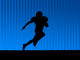 american football background blue Wall Mural
