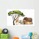African Animals Wall Decal