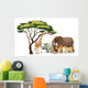 African Animals Wall Decal
