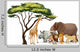 African Animals Wall Decal