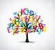 Tree Letters Wall Decal