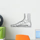 Medial Foot Anatomy Wall Decal