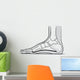 Medial Foot Anatomy Wall Decal