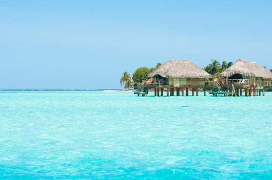 Transparent Water and Bungalows
