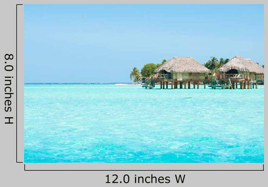 Transparent Water and Bungalows
