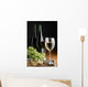 grape, cheese and wine Wall Mural