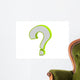 Question Mark in Green Wall Decal