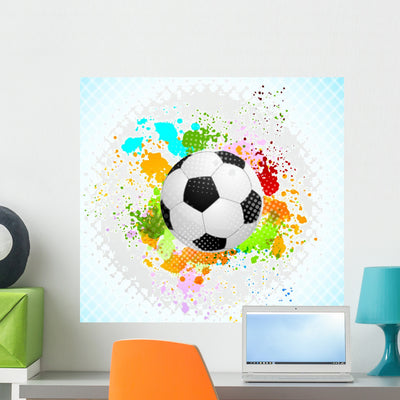 Grunge with Ball shown on a wall