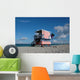 View of Patriotic Lifeguard Tower in South Beach Wall Mural