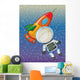 Boy and Rocket Wall Mural