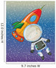 Boy and Rocket Wall Mural