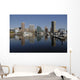 Baltimore skyline reflected in the Inner Harbor Wall Mural