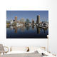 Baltimore skyline reflected in the Inner Harbor Wall Mural