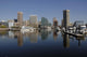 Baltimore skyline reflected in the Inner Harbor Wall Mural