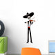 Mariachi Skeleton Band Violin Player Wall Decal