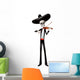 Mariachi Skeleton Band Violin Player Wall Decal