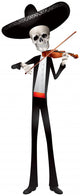 Mariachi Skeleton Band Violin Player Wall Decal