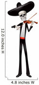 Mariachi Skeleton Band Violin Player Wall Decal