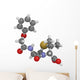 Penicillin V antibiotic molecule, chemical structure Wall Decal