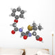 Penicillin V antibiotic molecule, chemical structure Wall Decal