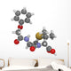 Penicillin V antibiotic molecule, chemical structure Wall Decal